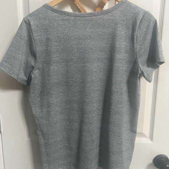 Levi’s Cali Tee Gray Women's T-Shirt, Casual, Shimmer Silver Size L - Picture 4 of 5
